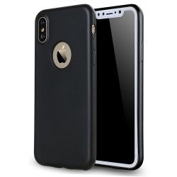 iPhone X (Ten) Soft Slim Flexible Case (Black)